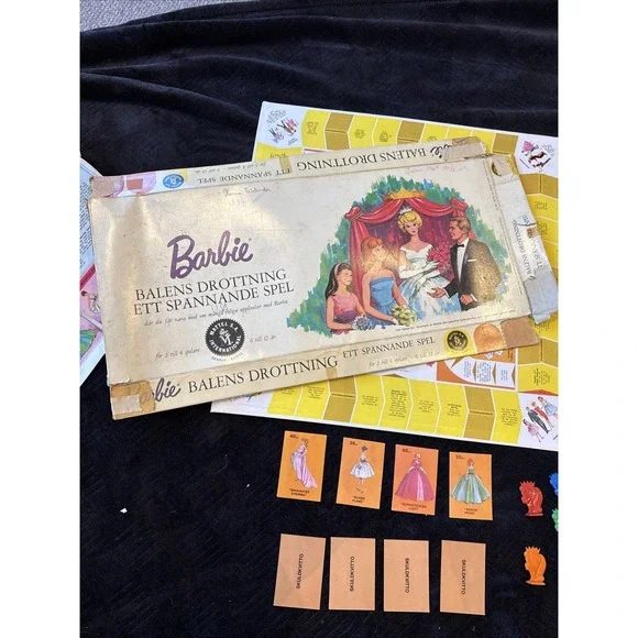 1965 Barbie Board Game SWEDISH Version Balens‎ Drottning Ett Spannande Spel - Picture 13 of 14